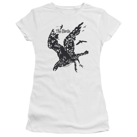 Birds - Title - Short Sleeve Junior Sheer - White - Sm - White T-shirt