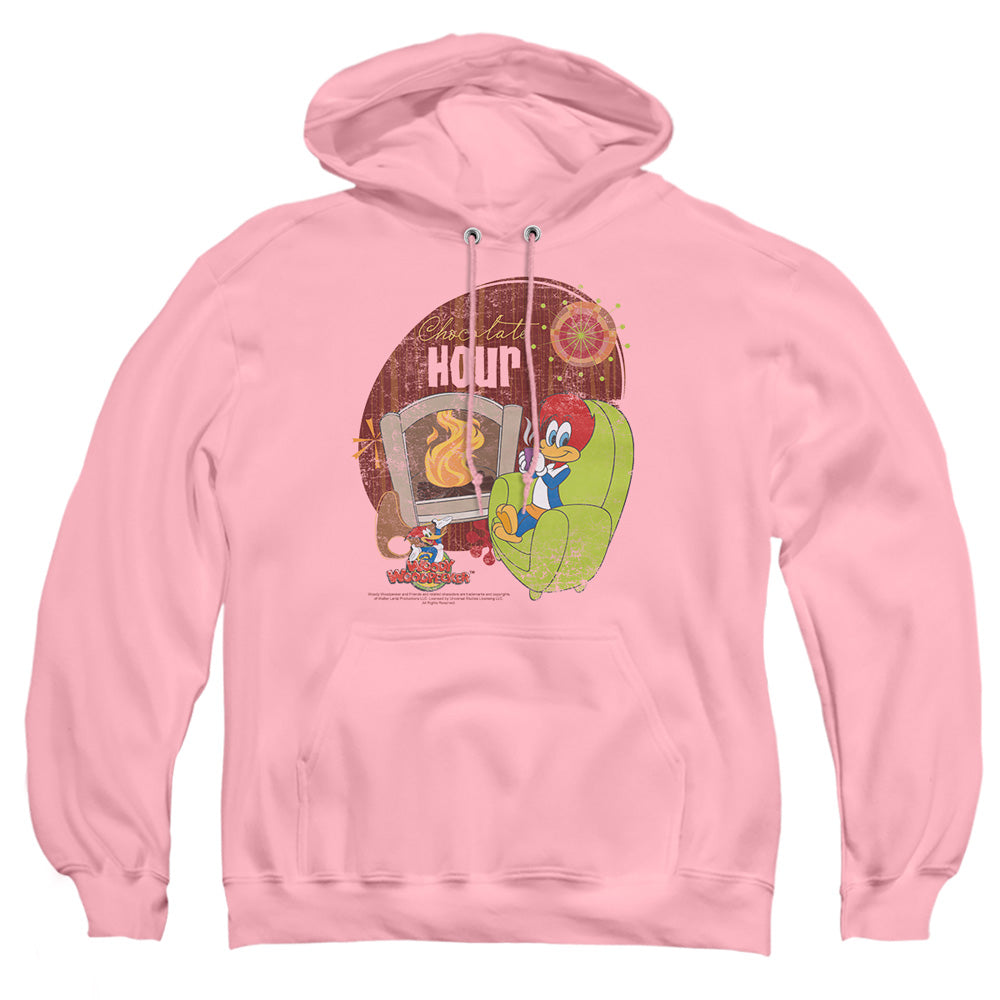 Woody Woodpecker - Chocolate Hour - Adult Pull-over Hoodie - Pink