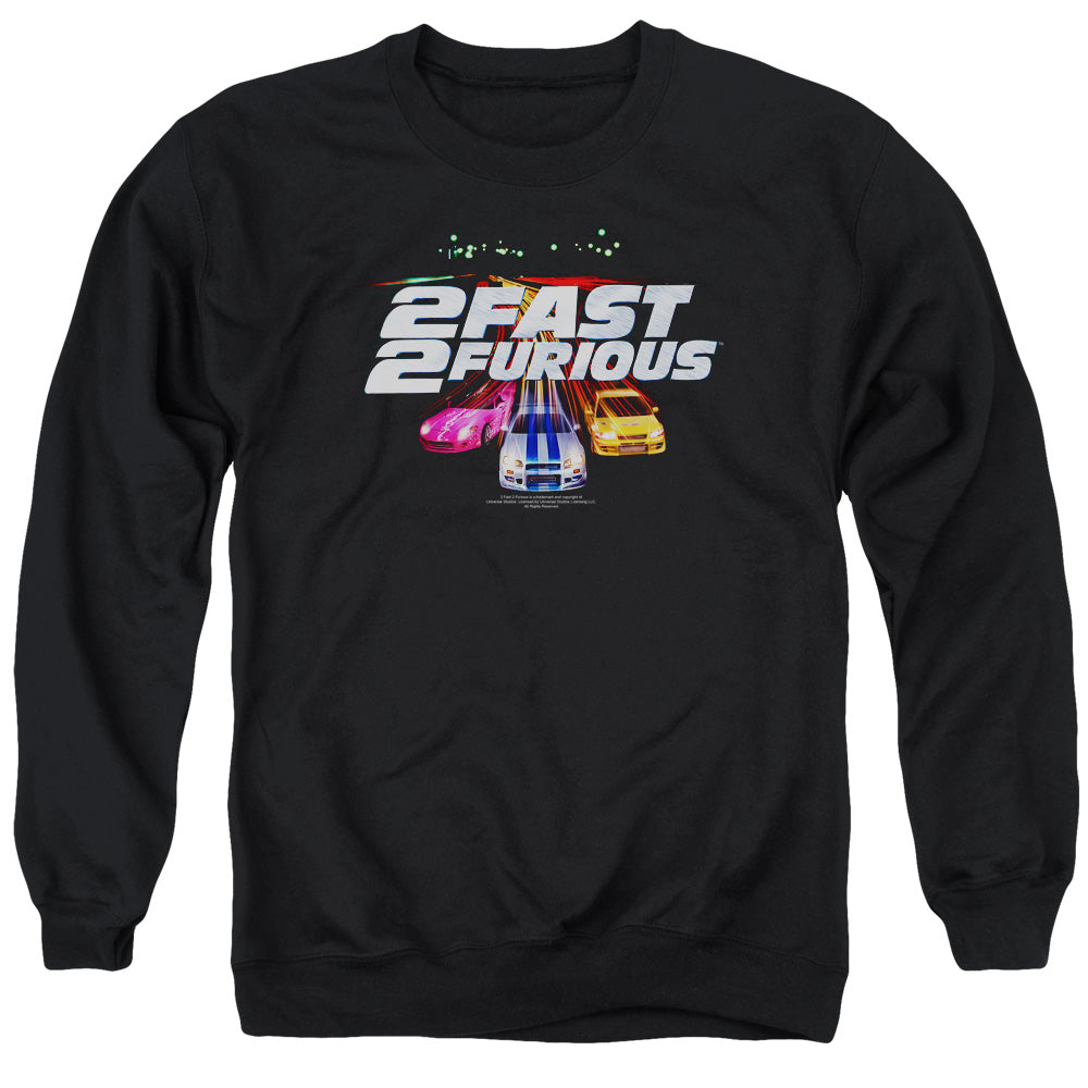 2 Fast 2 Furious - Logo - Adult Crewneck Sweatshirt - Black