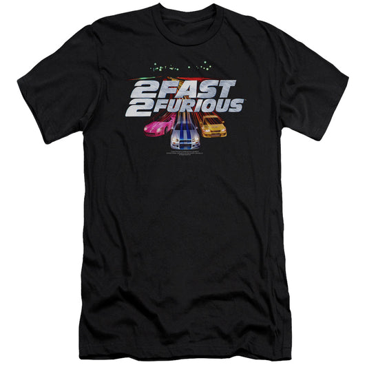 2 Fast 2 Furious - Logo - Short Sleeve Adult 30/1 - Black - Sm - Black T-shirt