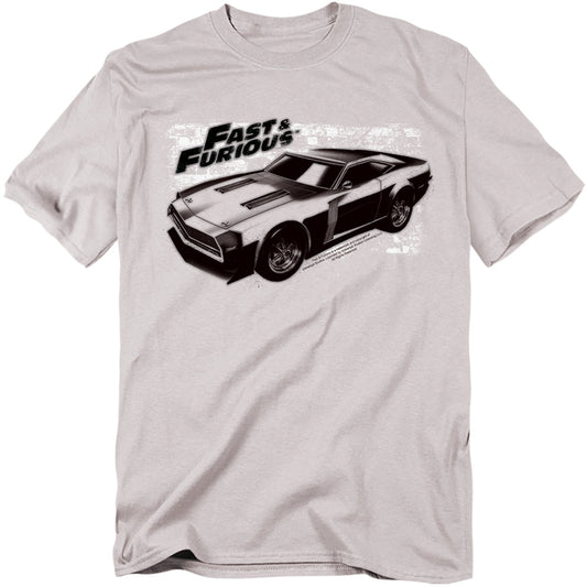 Fast And The Furioushort Sleevepray Car - S - S Adult 18/1 - Silver - Sm - Silver T-shirt