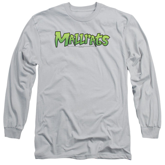 Mallrats - Logo - Long Sleeve Adult 18/1 - Silver T-shirt