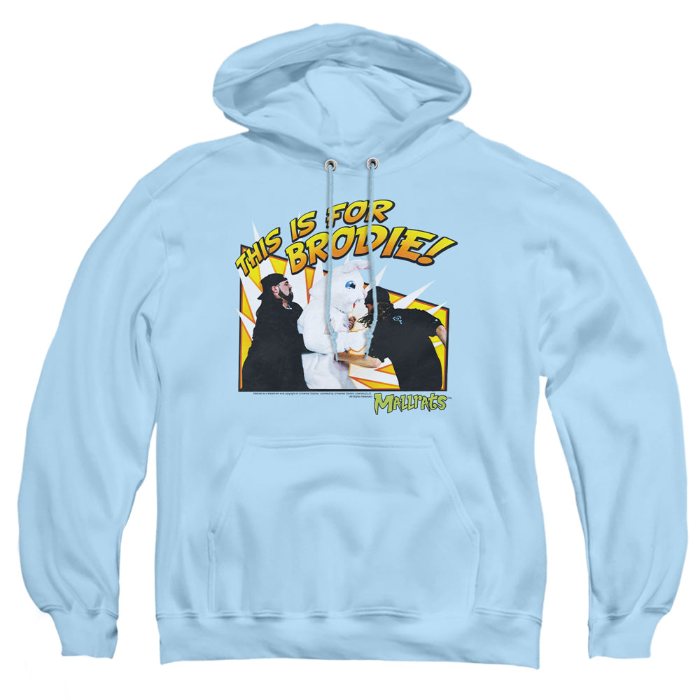 Mallrats - Bunny Beatdown - Adult Pull-over Hoodie - Light Blue