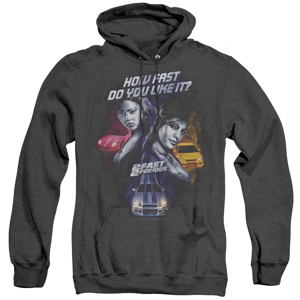 2 Fast 2 Furious - Fast Women - Adult Heather Hoodie - Black - Sm - Black