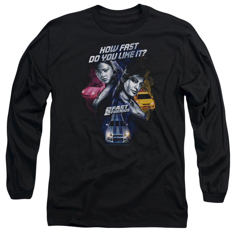 2 Fast 2 Furious - Fast Women - Long Sleeve Adult 18/1 - Black - Sm - Black T-shirt