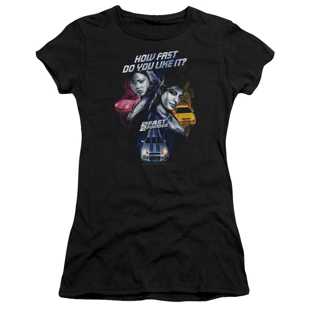2 Fast 2 Furious - Fast Women - Short Sleeve Junior Sheer - Black - Sm - Black T-shirt