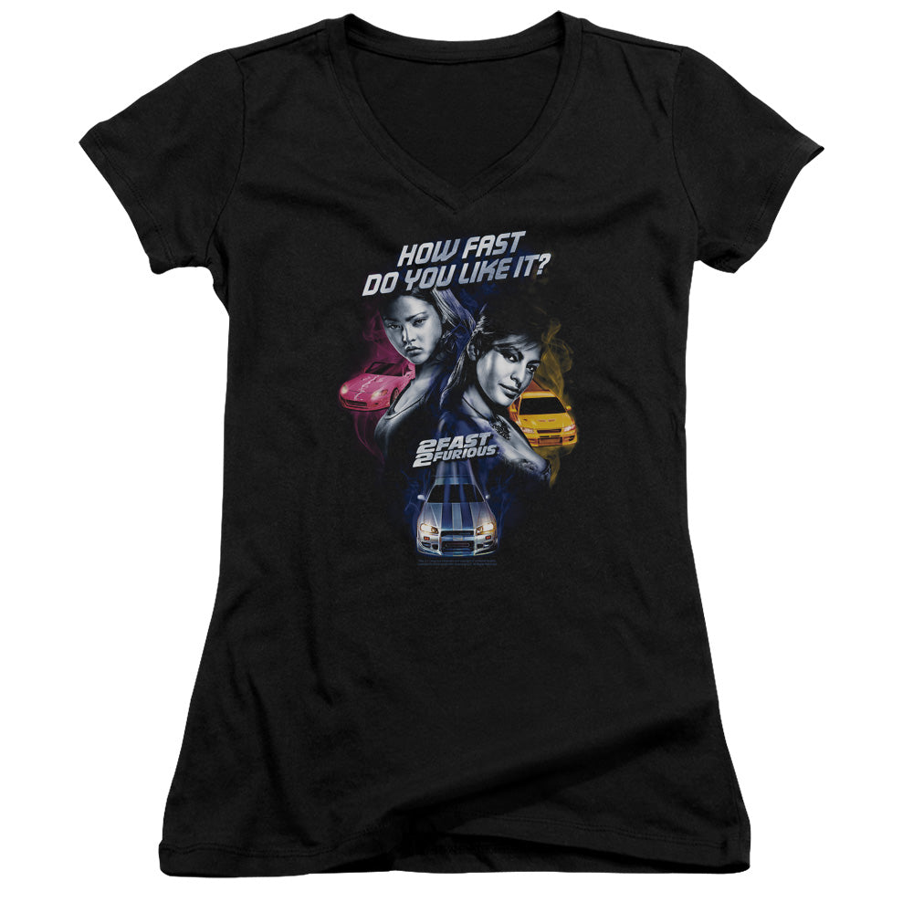 2 Fast 2 Furious - Fast Women - Junior V-neck - Black - Sm - Black