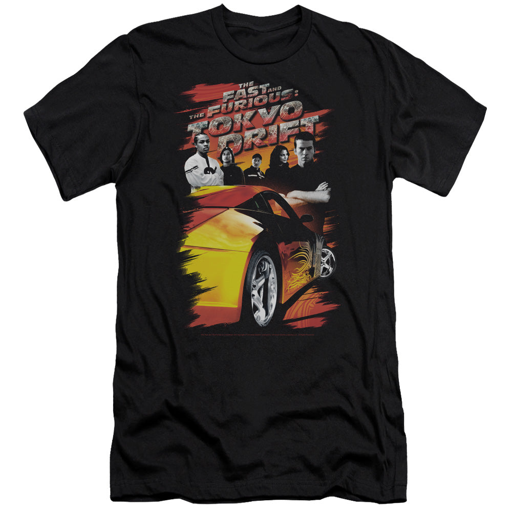 Tokyo Drift - Drifting Crew-premuim Canvas Adult Slim Fit 30/1 - Black