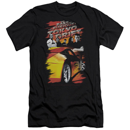 Tokyo Drift - Drifting Crew - Short Sleeve Adult 30/1 - Black T-shirt