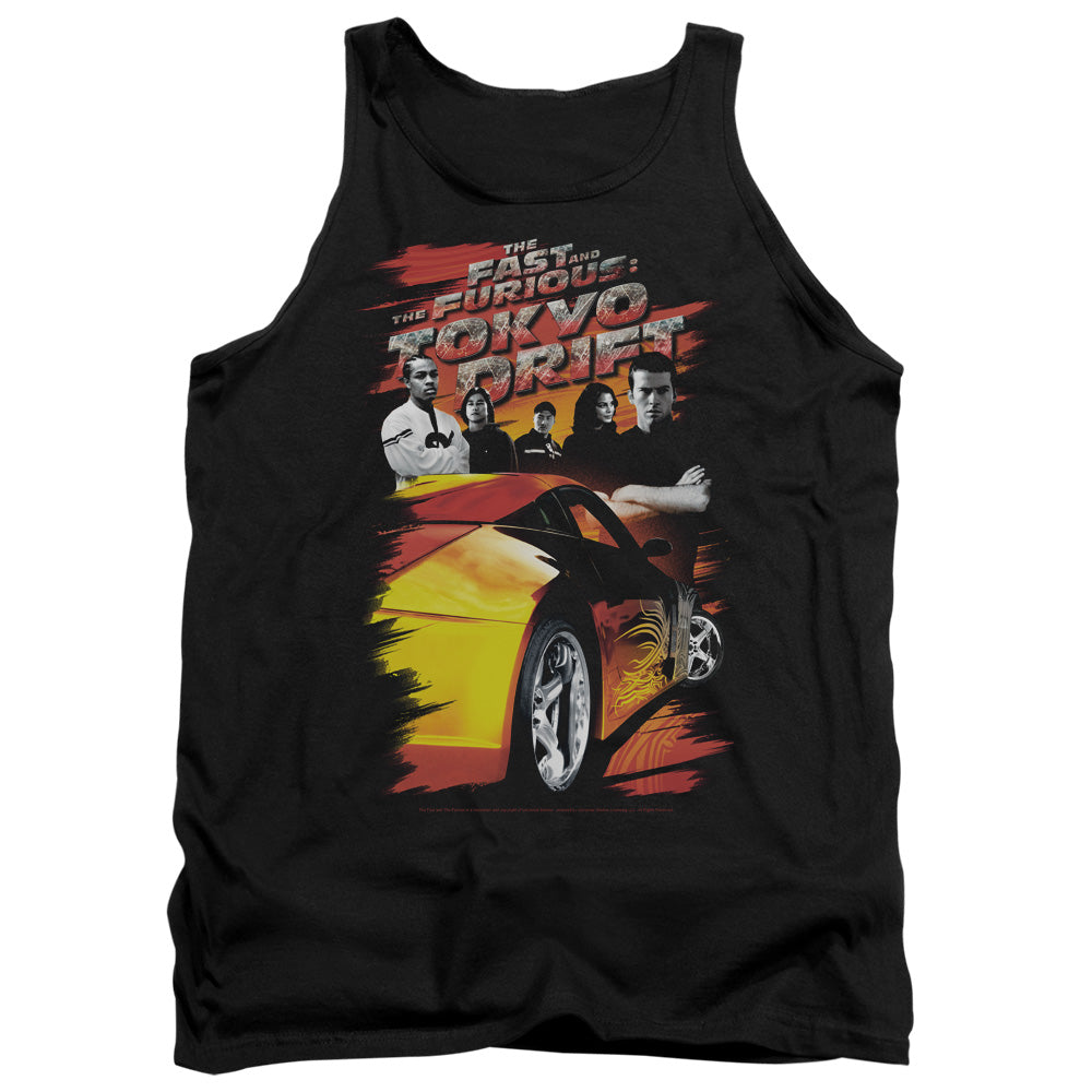Tokyo Drift - Drifting Crew - Adult Tank - Black
