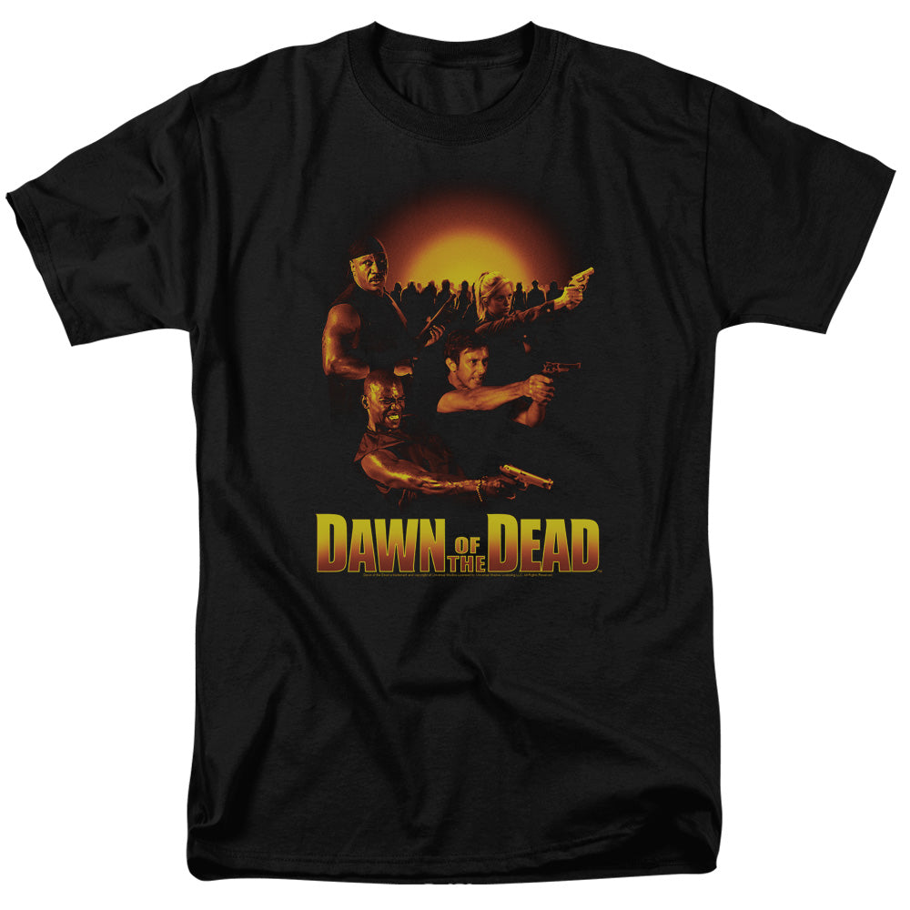 Dawn Of The Dead - Dawn Collage - Short Sleeve Adult 18/1 - Black T-shirt