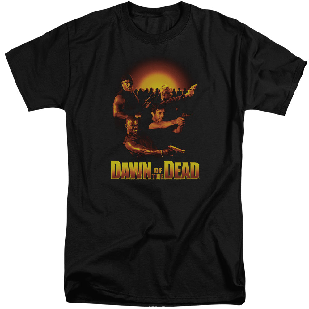 Dawn Of The Dead - Dawn Collage - Short Sleeve Adult Tall - Black - Xl - Black T-shirt