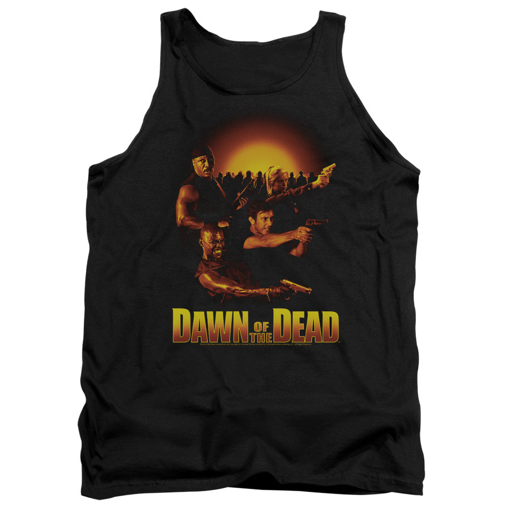 Dawn Of The Dead - Dawn Collage - Adult Tank - Black - Sm - Black