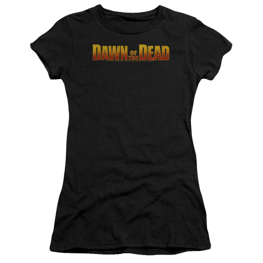 Dawn Of The Dead - Dawn Logo - Short Sleeve Junior Sheer - Black - Md - Black T-shirt