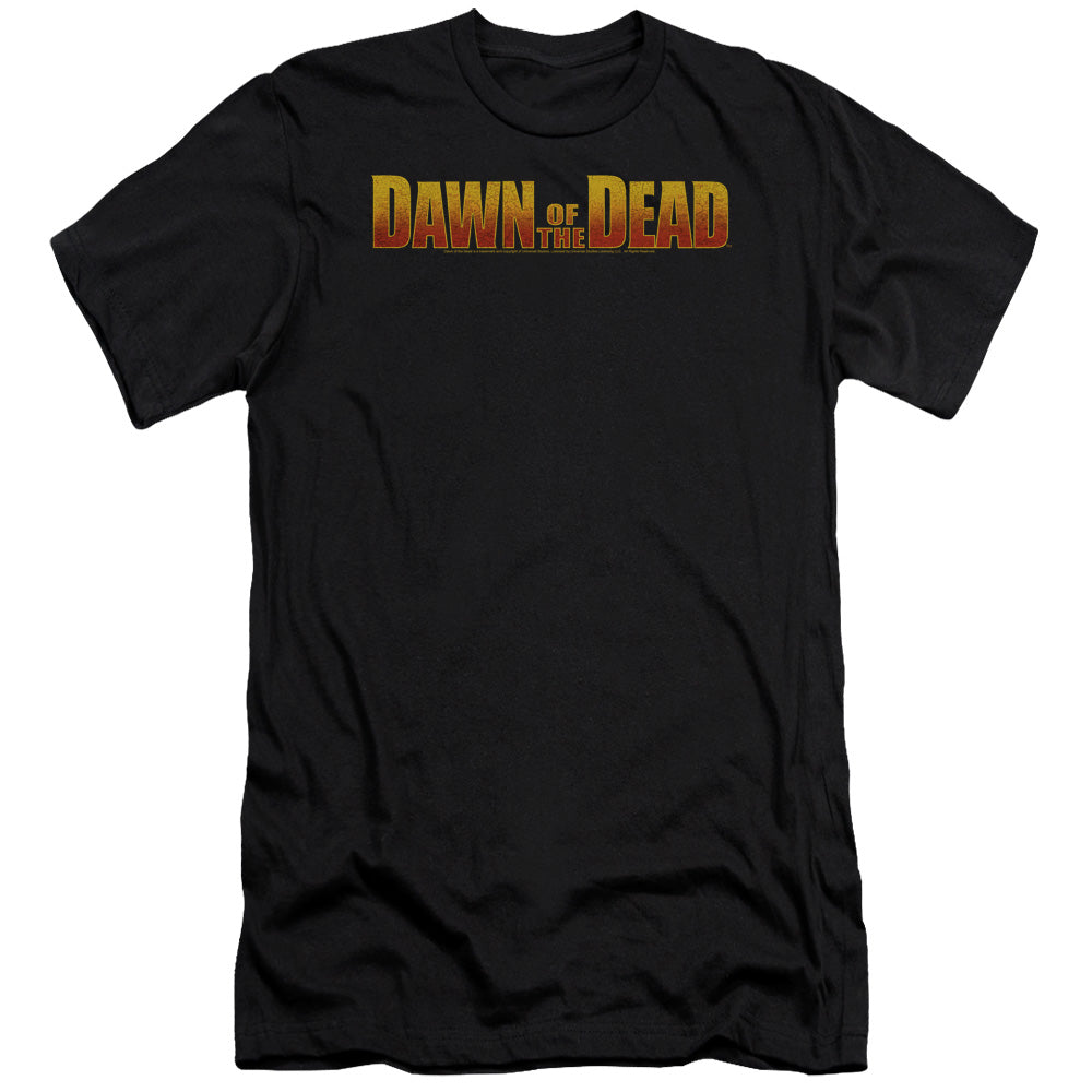 Dawn Of The Dead - Dawn Logo-premuim Canvas Adult Slim Fit 30/1 - Black