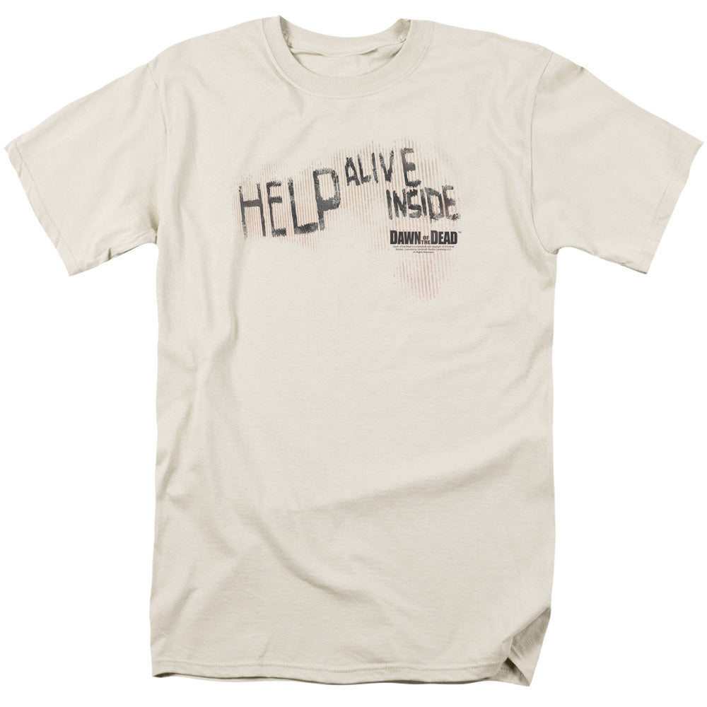 Dawn Of The Dead - Help Alive Inside - Short Sleeve Adult 18/1 - Cream - Sm - Cream T-shirt