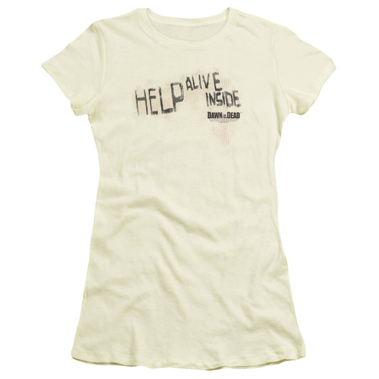 Dawn Of The Dead - Help Alive Inside - Short Sleeve Junior Sheer - Cream - Sm - Cream T-shirt