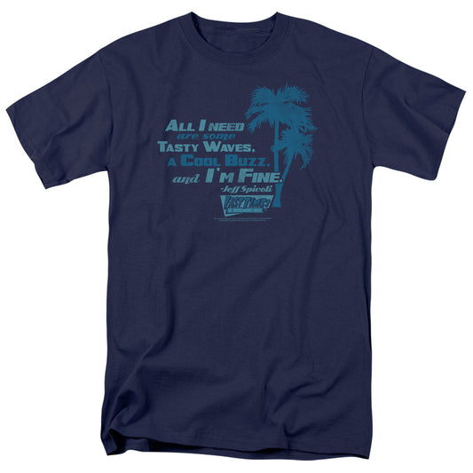Fast Times Ridgemont High - All I Need - Short Sleeve Adult 18/1 - Navy T-shirt