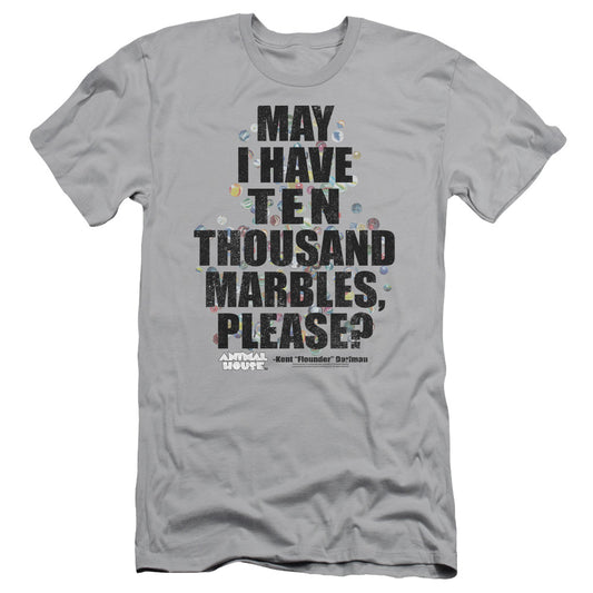 Animal House - Marbles - Short Sleeve Adult 30/1 - Silver - Sm - Silver T-shirt