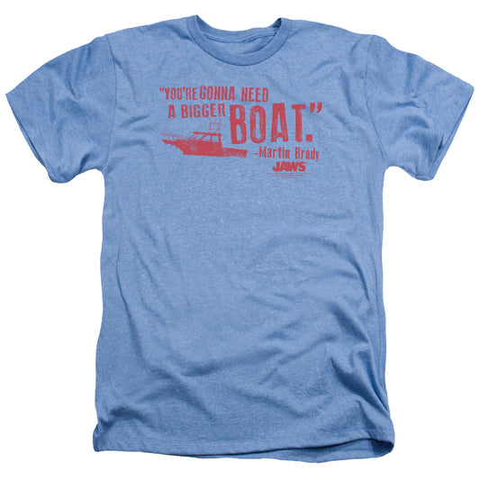 Jaws - Bigger Boat - Adult Heather - Light Blue