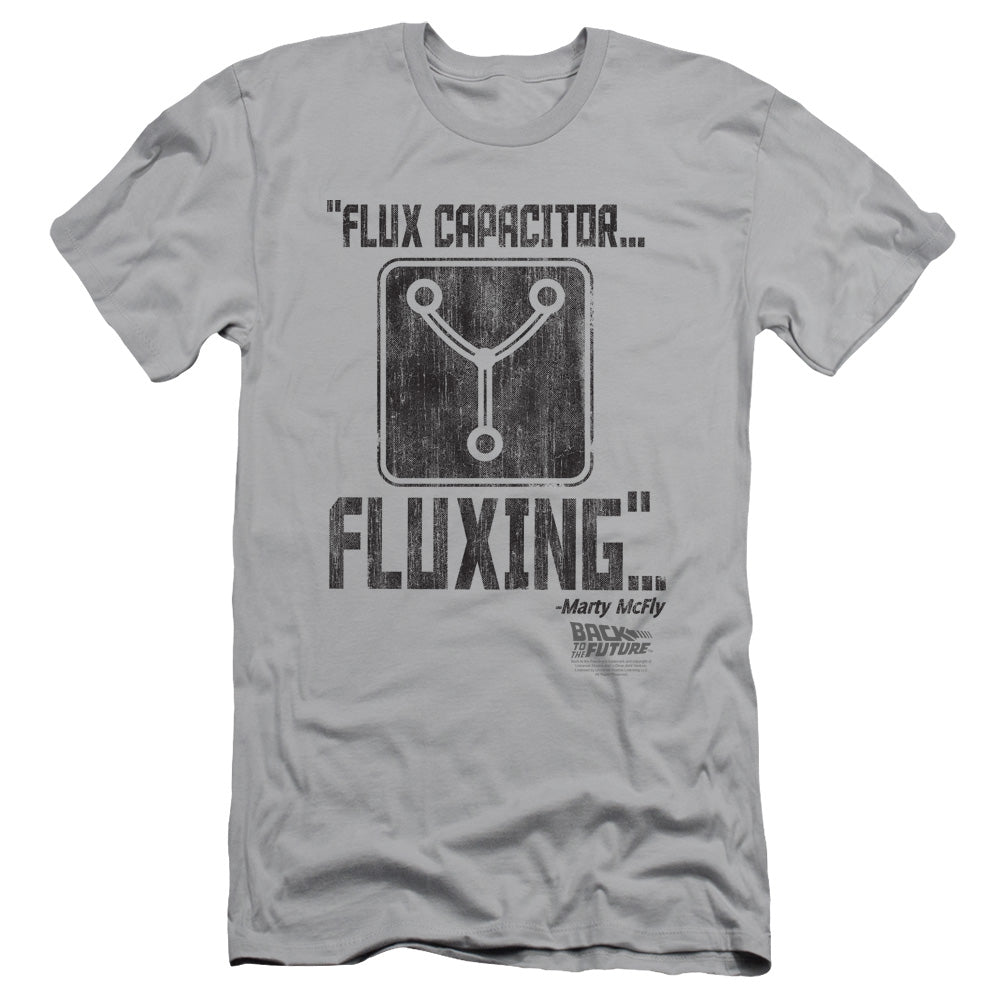 Back To The Future - Fluxing - Short Sleeve Adult 30/1 - Silver - Sm - Silver T-shirt