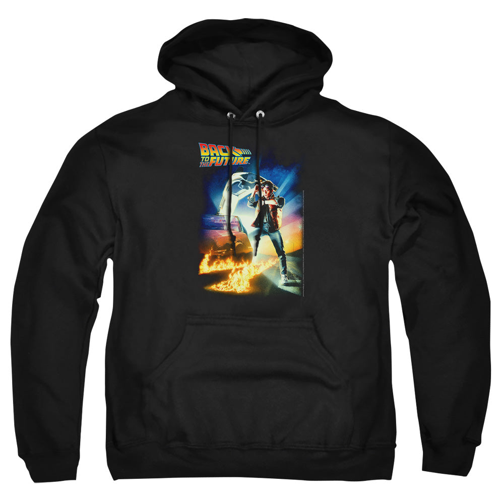 Back To The Future - Poster - Adult Pull-over Hoodie - Black