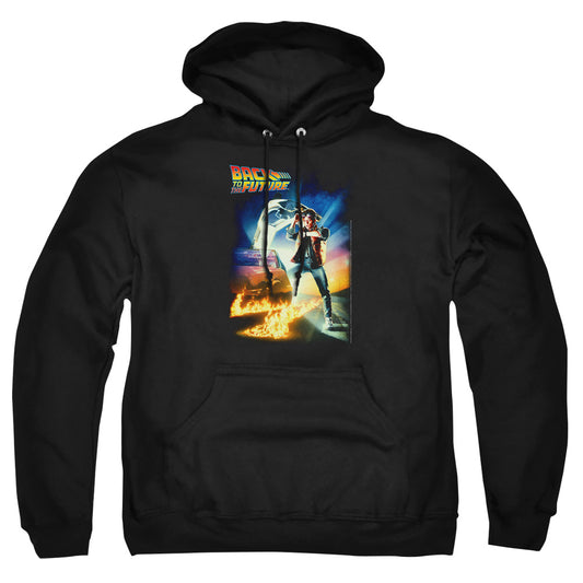 Back To The Future - Poster - Adult Pull-over Hoodie - Black