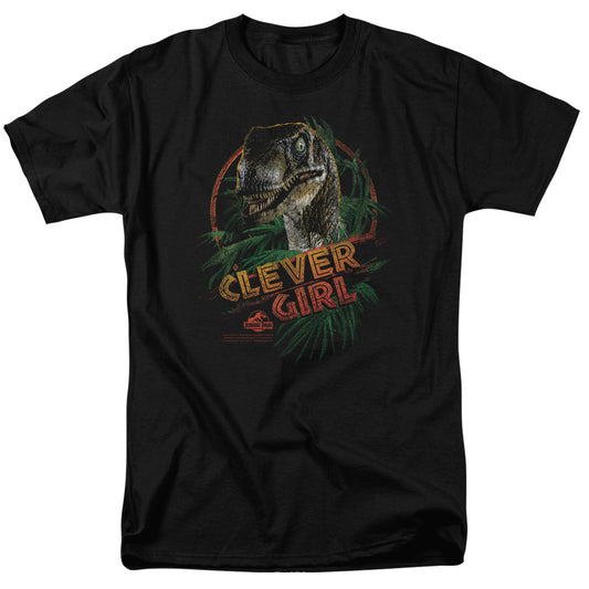 Jurassic Park - Clever Girl - Short Sleeve Adult 18/1 - Black T-shirt