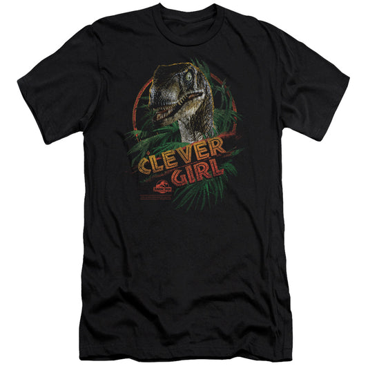 Jurassic Park - Clever Girl - Short Sleeve Adult 30/1 - Black T-shirt
