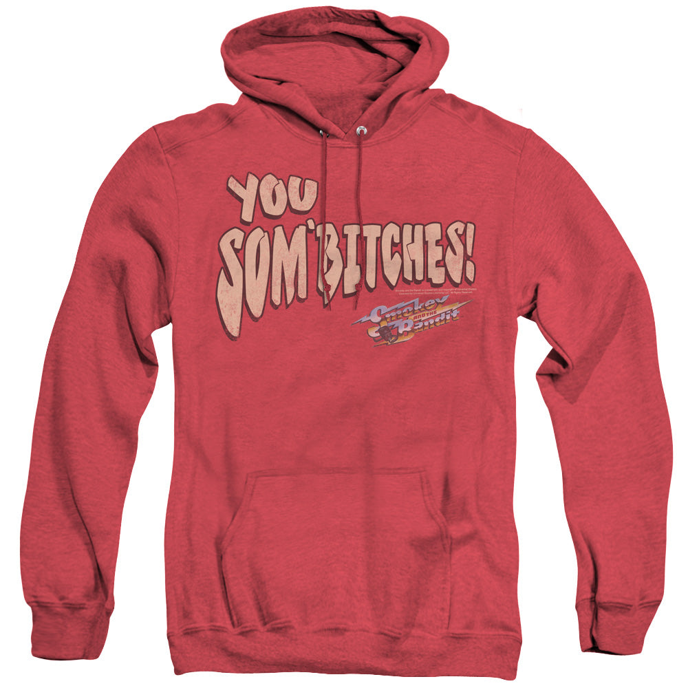 Smokey And The Bandit - Sombitch - Adult Heather Hoodie - Red