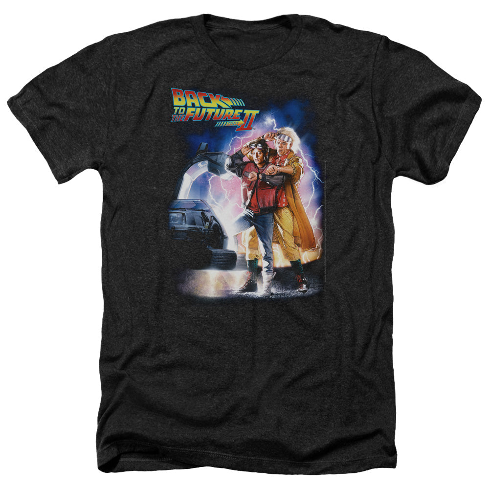 Back To The Future Ii - Poster - Adult Heather - Black
