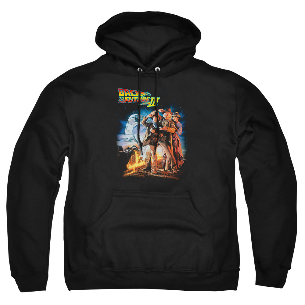 Back To The Future Iii - Poster - Adult Pull-over Hoodie - Black