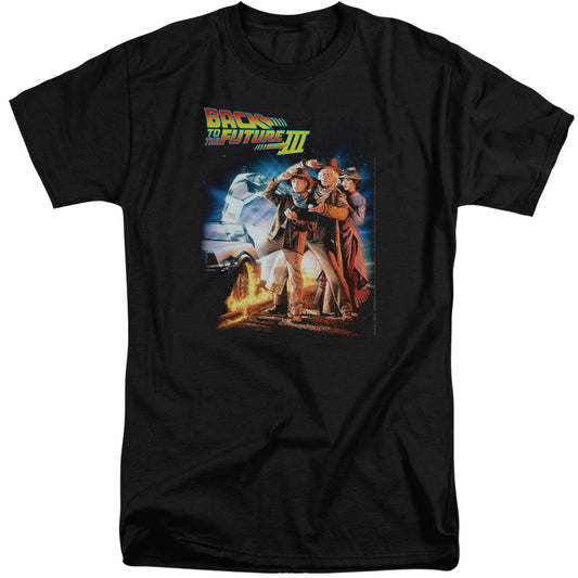 BACK TO THE FUTURE III POSTER - S/S ADULT TALL - BLACK - XL T-Shirt
