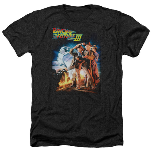 Back To The Future Iii - Poster - Adult Heather - Black