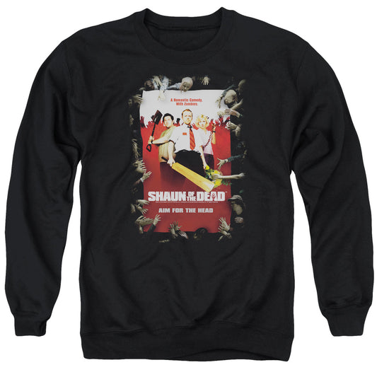 Shaun Of The Dead - Poster - Adult Crewneck Sweatshirt - Black