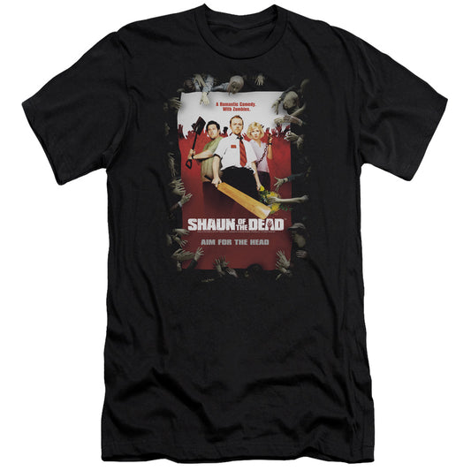 Shaun Of The Dead - Poster - Short Sleeve Adult 30/1 - Black T-shirt