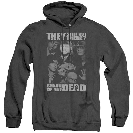 Shaun Of The Dead - Still Out There - Adult Heather Hoodie - Black