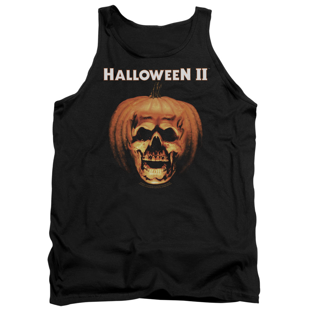Halloween Ii - Pumpkin Shell - Adult Tank - Black - Sm - Black