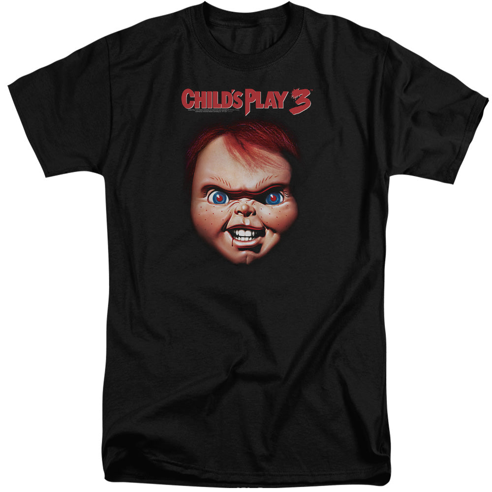 Childs Play 3 - Chucky - Short Sleeve Adult Tall - Black - Xl - Black T-shirt