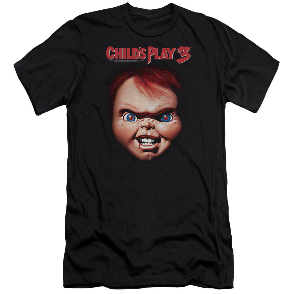 Childs Play 3 - Chucky-premuim Canvas Adult Slim Fit 30/1 - Black