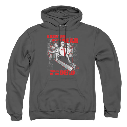 Shaun Of The Dead - Bash Em - Adult Pull-over Hoodie - Charcoal
