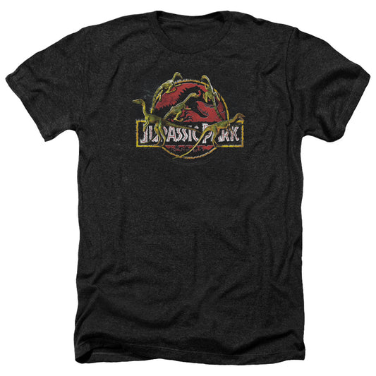 Jurassic Park - Something Has Survived - Adult Heather-black