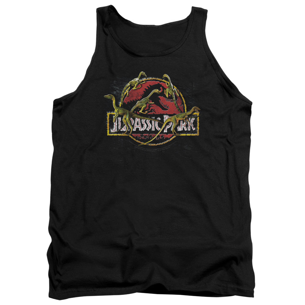 Jurassic Park - Something Has Survived - Adult Tank - Black