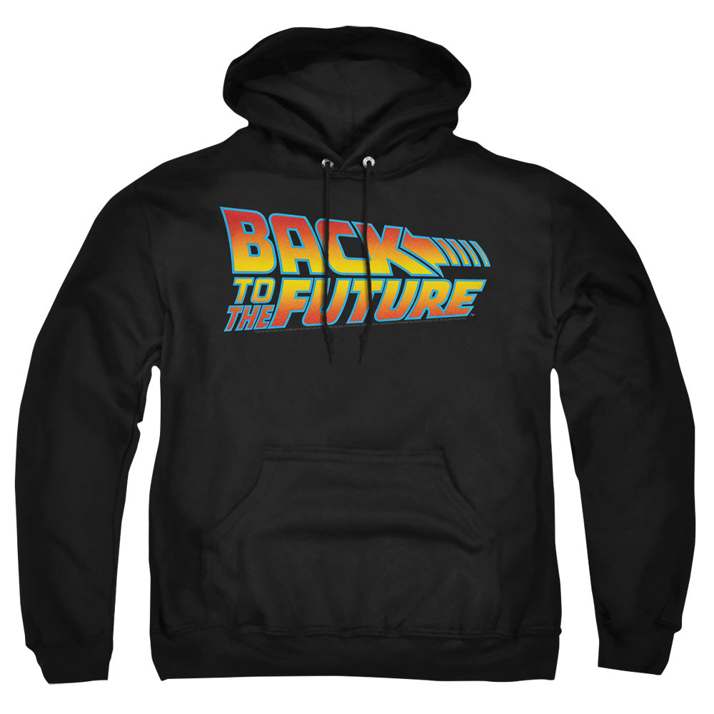Back To The Future - Logo - Adult Pull-over Hoodie - Black