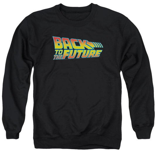 Back To The Future - Logo - Adult Crewneck Sweatshirt - Black