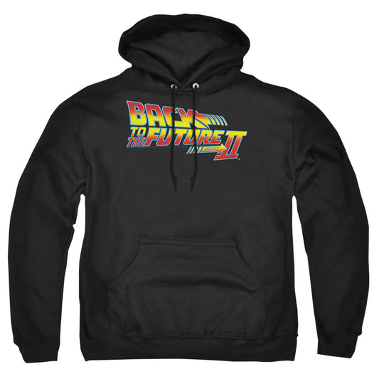 Back To The Future Ii - Logo - Adult Pull-over Hoodie - Black