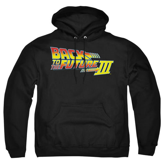 Back To The Future Iii - Logo - Adult Pull-over Hoodie - Black