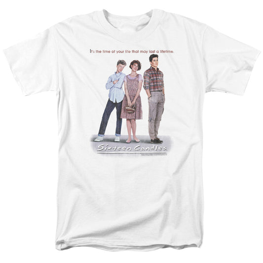 Sixteen Candles - Poster - Short Sleeve Adult 18/1 - White T-shirt
