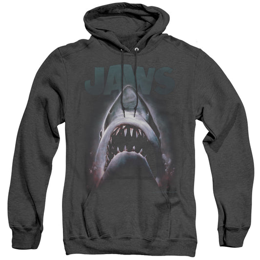 Jaws - Terror In The Deep - Adult Heather Hoodie - Black