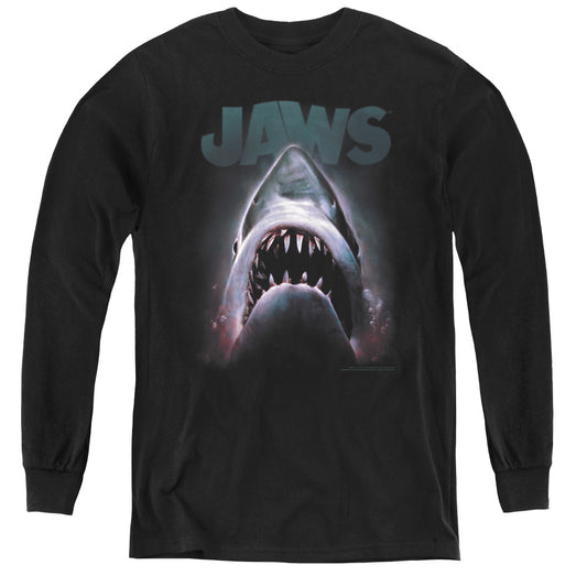 Jaws - Terror In The Deep - Youth Long Sleeve Tee - Black